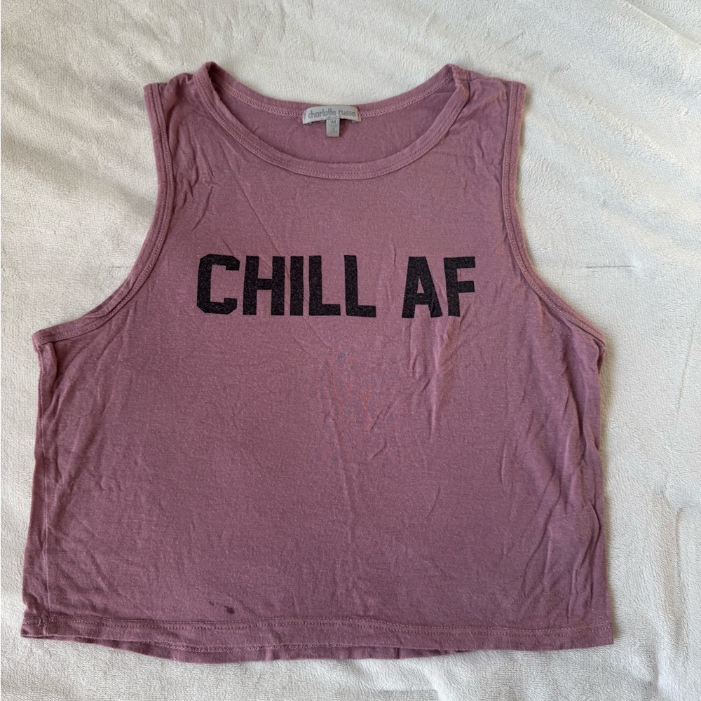 Charlotte Russe Purple Crop Top